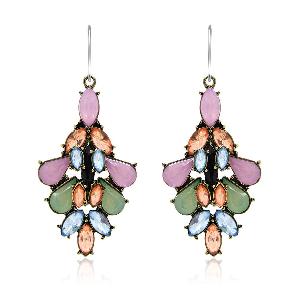 Summer Multi Color Resin Earrings